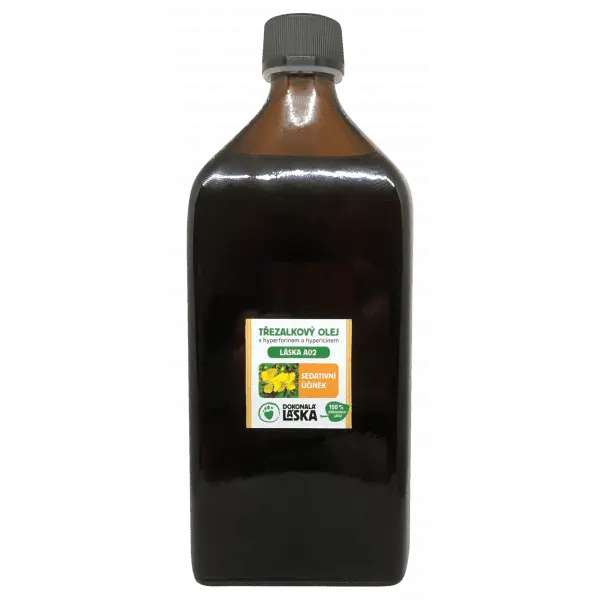 Dokonalá Láska LÁSKA A02 TŘEZALKOVÝ OLEJ s hyperforinem a hypericinem 500 ml