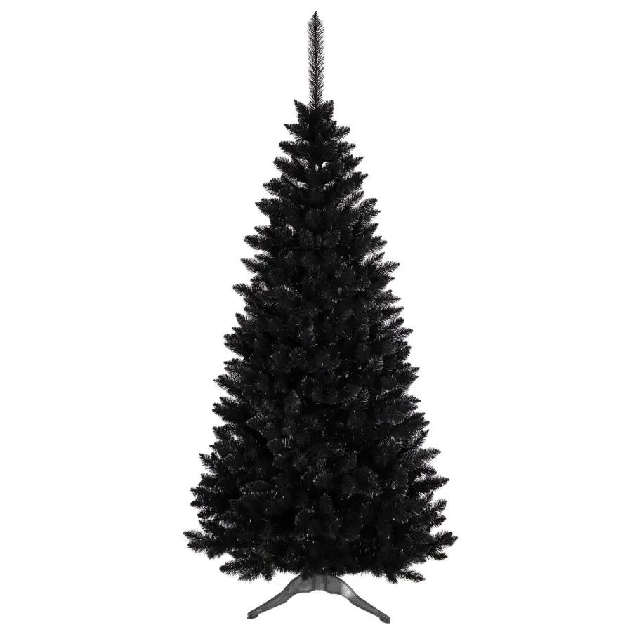 Hustý černý vánoční stromeček smrk - 220 cm