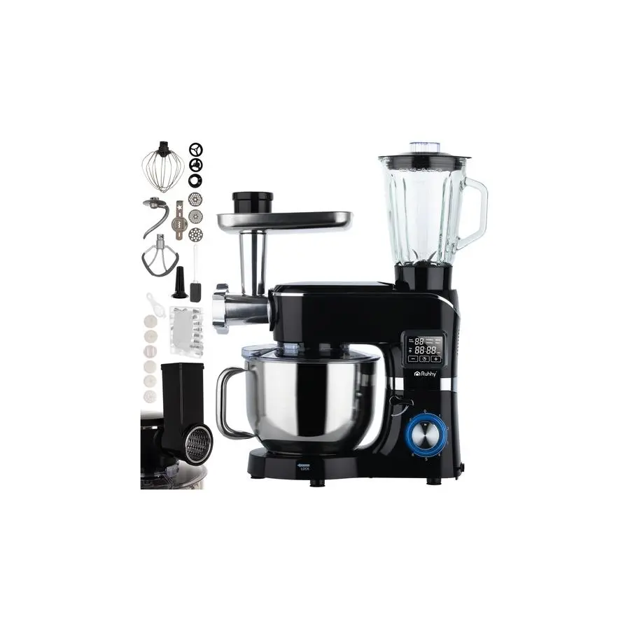 Kuchyňský robot s vyhřívanou mísou a mixérem Ruhhy 25728, 2000 W, mísa 6,2 l