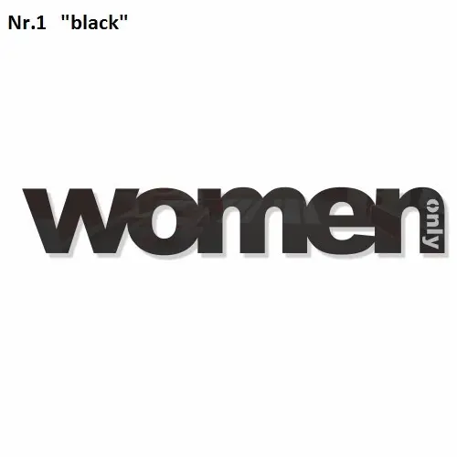 Dekorace na zeď Only Woman Černá