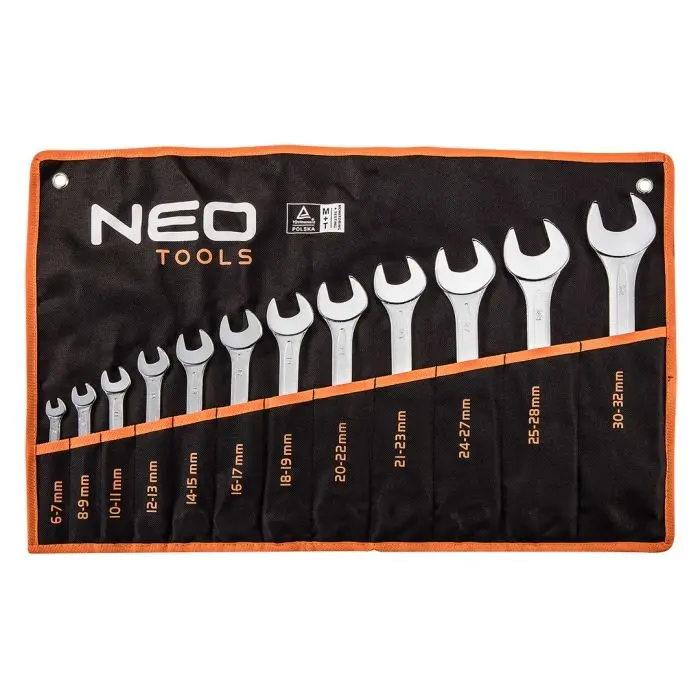 NEO TOOLS sada otevřených klíčů 6-32mm, 12ks, 09-852