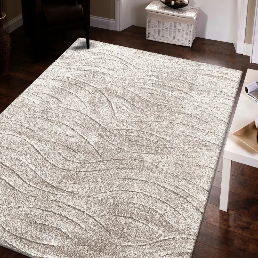 Koberec SERENITY v béžové barvě s jemným vzorem Šířka: 160 cm | Délka: 230 cm