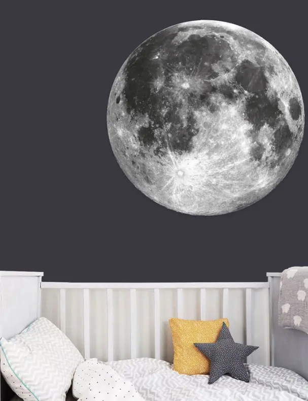 Originální nálepka na zeď měsíc 45 cm