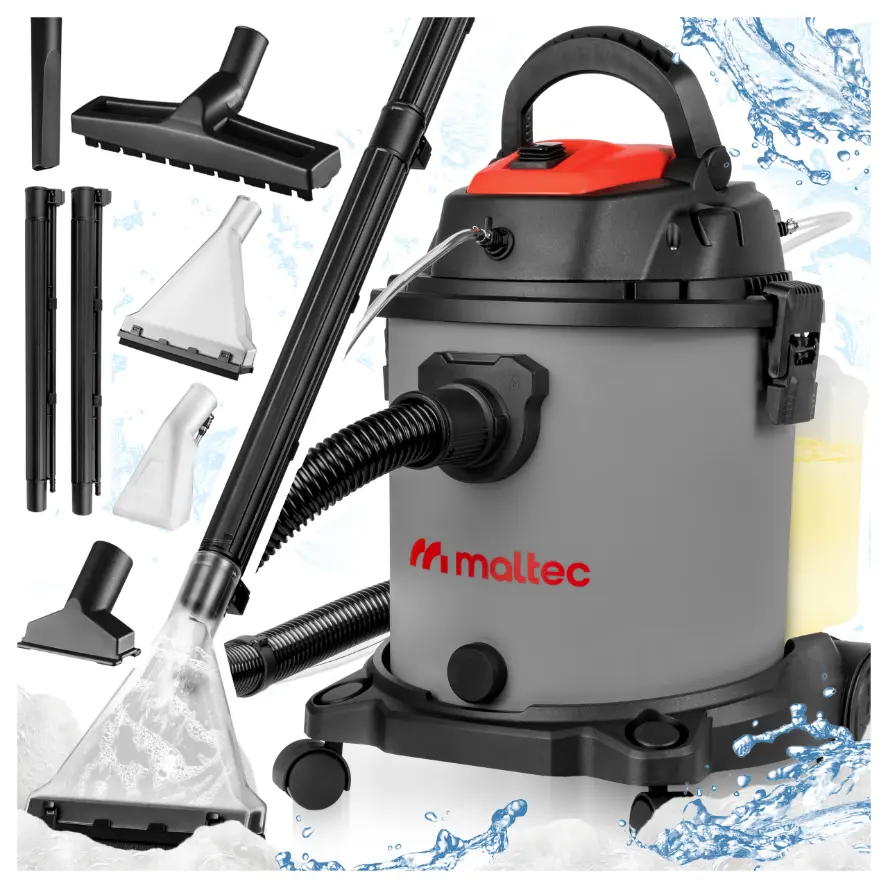 Vysavač pro mokré i suché vysávání, čištění čalounění a koberců MalTec MasterWash 2200W