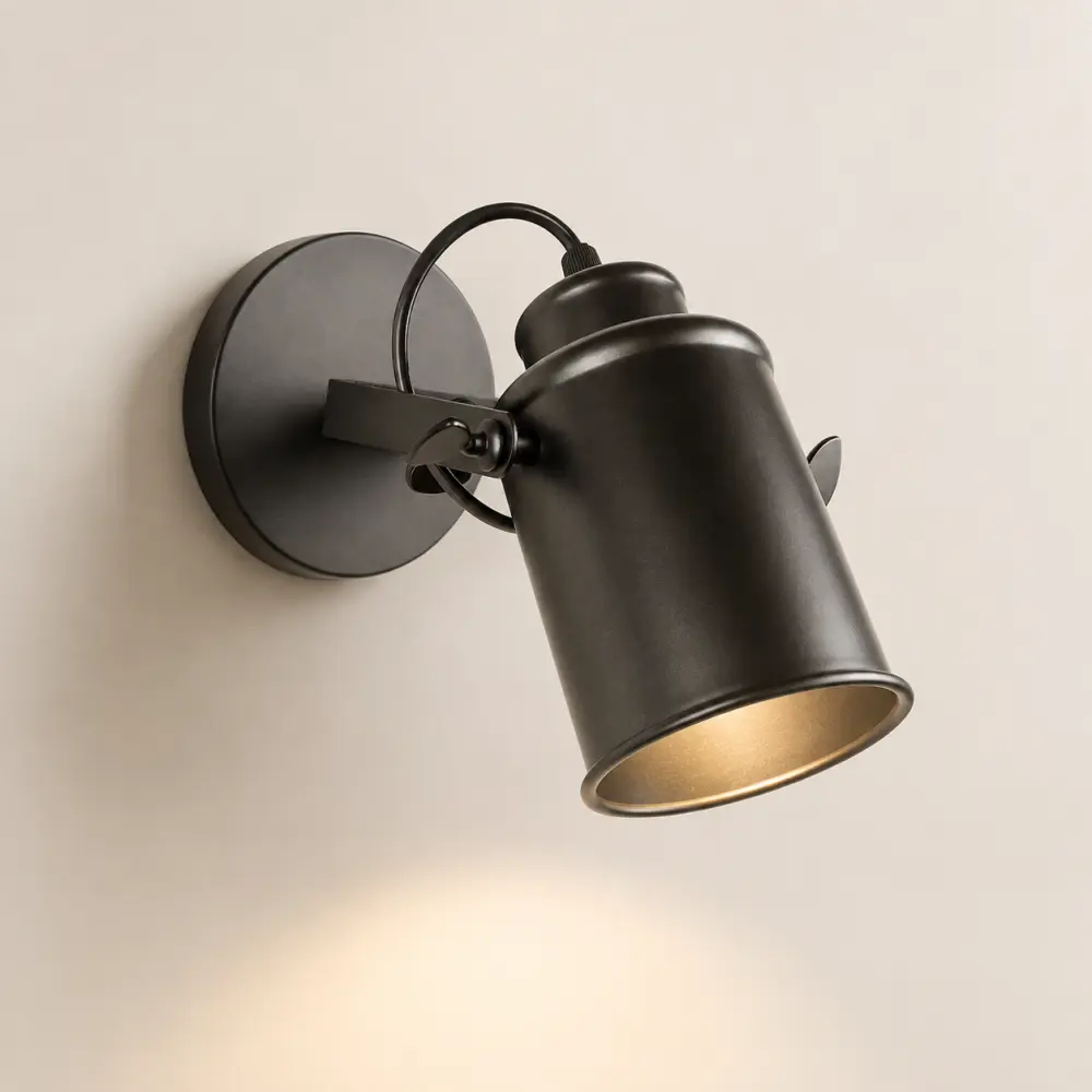 Toolight Stropní nástěnné svítidlo reflektorové bodové černé E27 APP486-1C