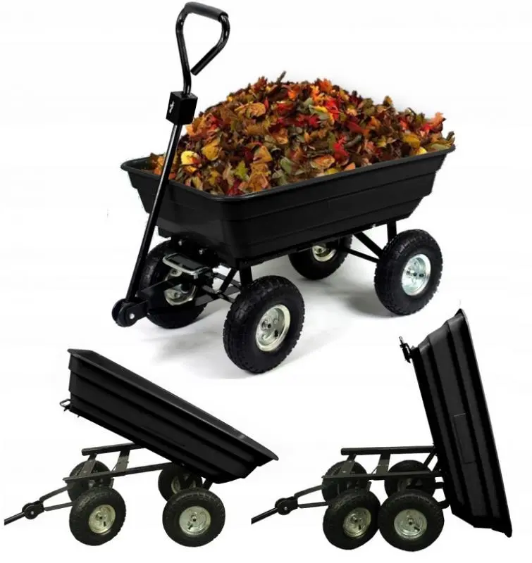 Zahradní vozík GARDENLINE černý Objem 75 l