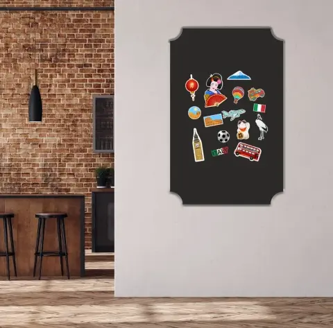 Samolepicí magnetická nástěnná tabule Šírka: 45 cm | Dĺžka: 70 cm
