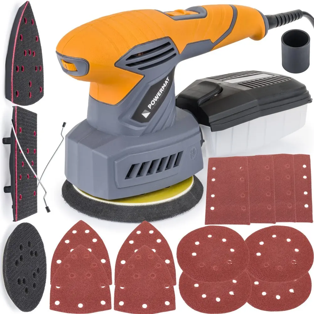 Vibrační excentrická bruska 3v1 POWERMAT PM-SMO-3W1T, 1200 W