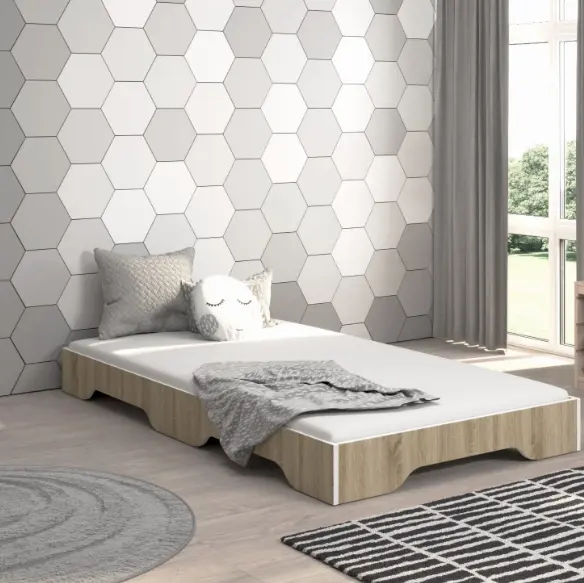 Dětská postel SIMPI 160 x 80 cm v dekoru dub sonoma