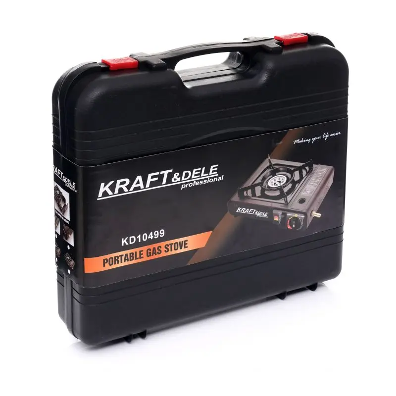 Přenosný plynový vařič Kraft&Dele KD10499, černá