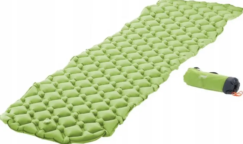 Turistická nafukovací karimatka 190 x 56 x 5,5 cm zelená