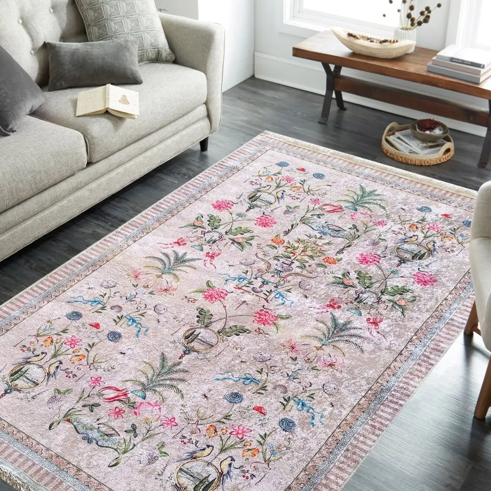 Romantický vintage koberec s botanickým vzorem Šířka: 80 cm | Délka: 150 cm