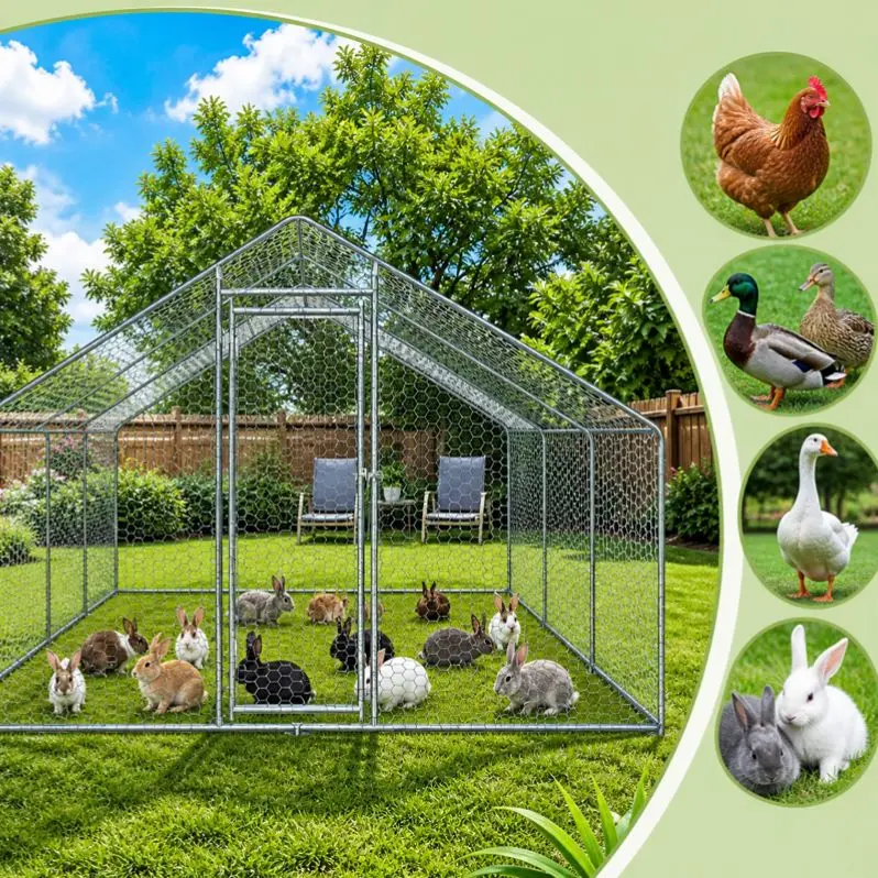 Výběh pro zvířata 3 × 3 × 2 m – 9 m²
