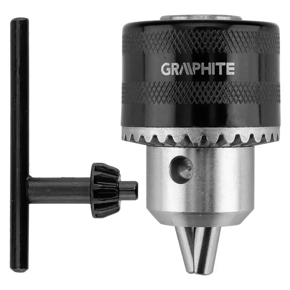 GRAPHITE ozubené sklíčidlo na vrtačku 1,5–13 mm, 1/2"–20 UNF, s klíčem