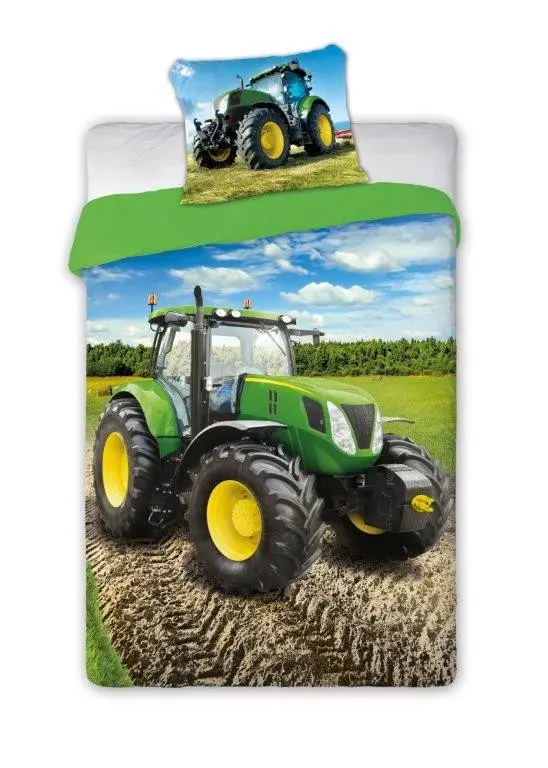 Dětské ložní povlečení s motivem John Deere 2 části: 1ks 140 cmx200 + 1ks 70 cmx90