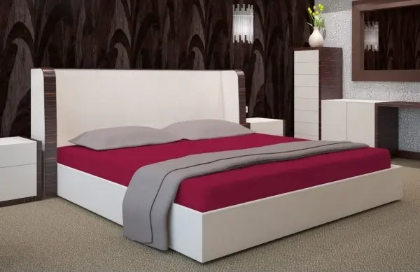 Prostěradla vínové barvy Šířka: 90 cm | Délka: 200 cm