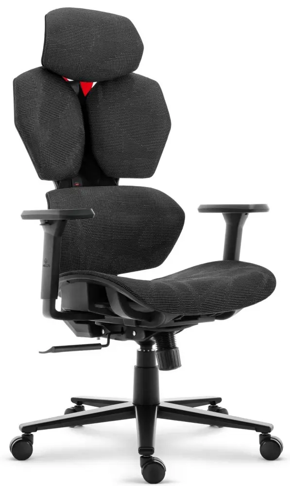 Ergonomická textilní otočná kancelářská židle - HC-1010 BLACK