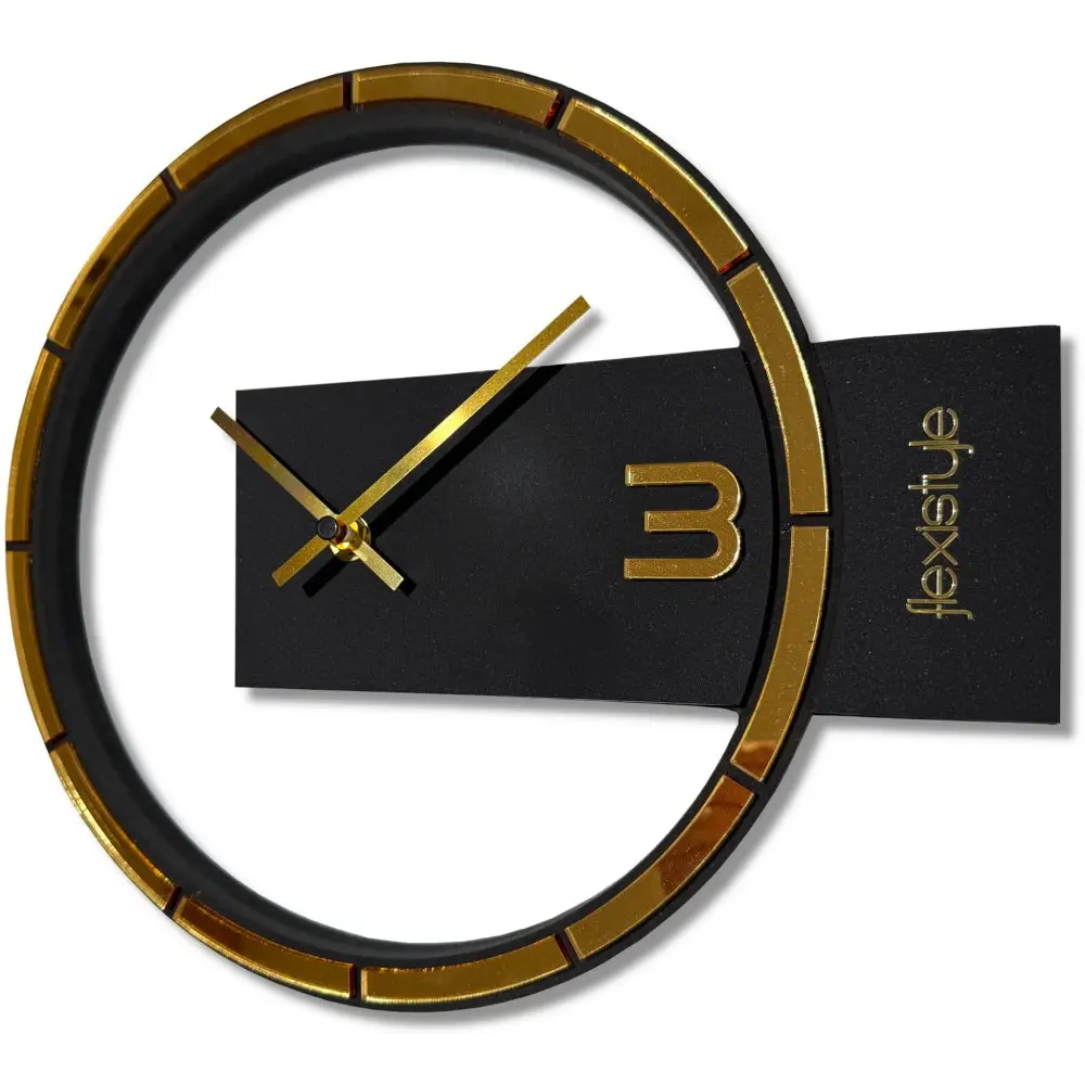 GOLDEN HARMONY, designové nástěnné hodiny 30 cm