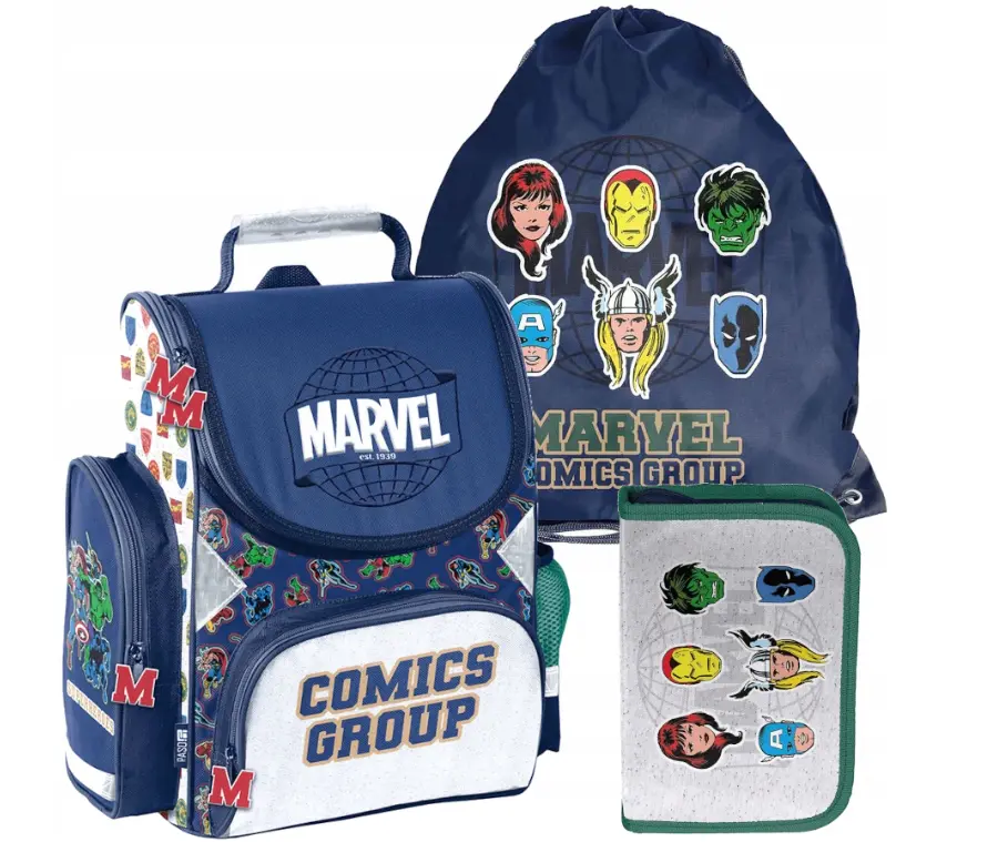 3dílná školní sada pro kluky MARVEL