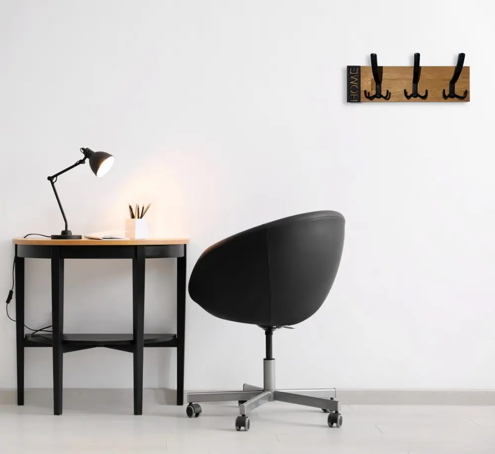Minimalistický nástěnný věšák MODERN OAK 40 cm