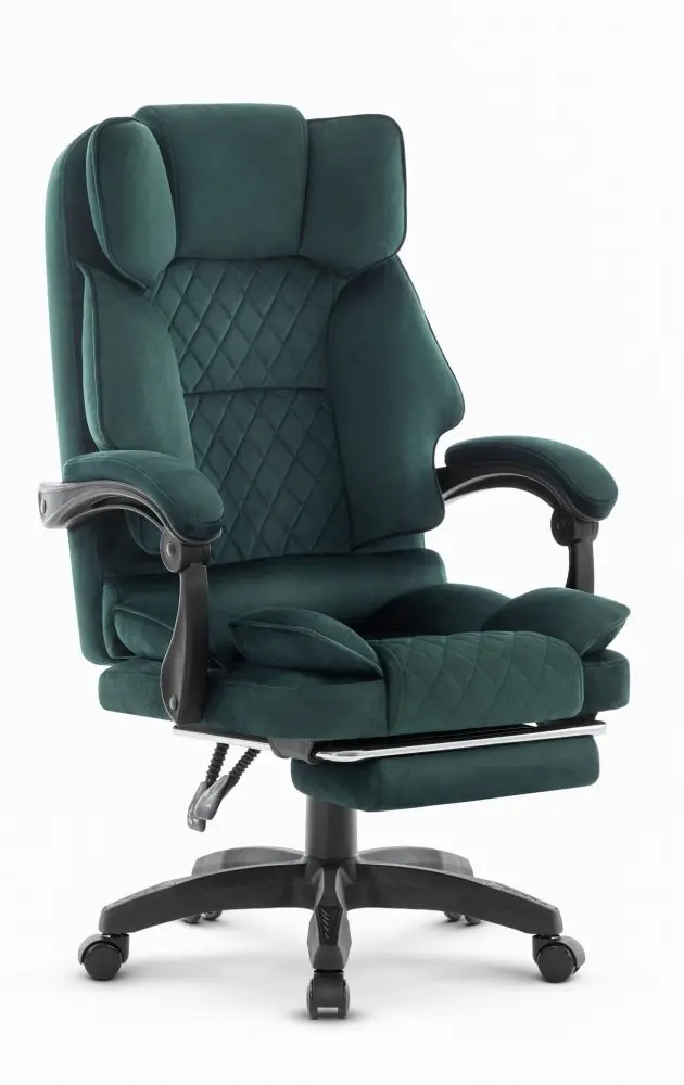 Ergonomická kancelářská židle HC-1031 s opěrkou nohou - zelená