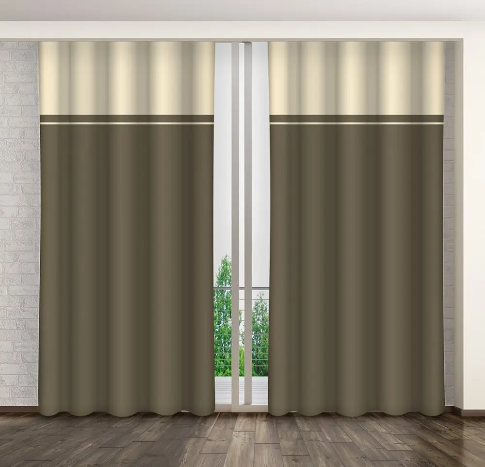 Elegantní závěs tmavší olivové barvy Délka: 250 cm