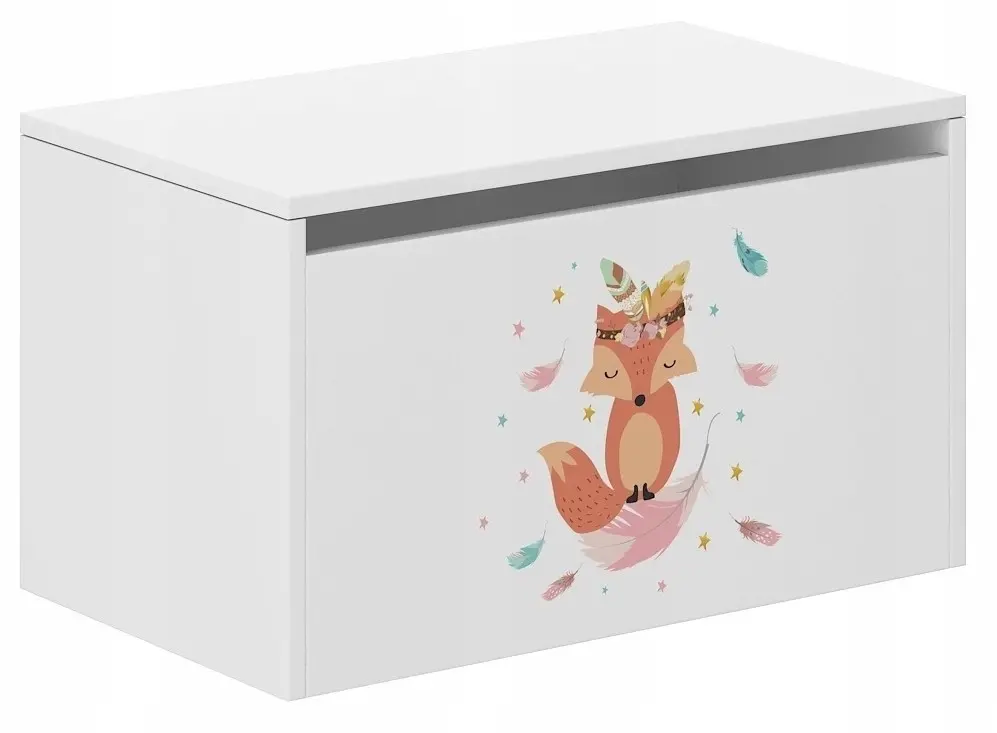 Dětský úložný box s milou liškou 40x40x69 cm