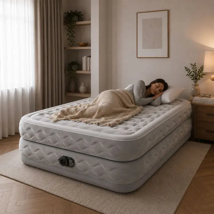 Nafukovací matrace pro 2 osoby s elektrickým čerpadlo, 203 x 152 x 51 cm