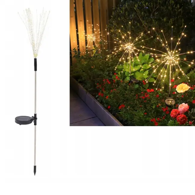 Solární LED zahradní svítidlo ve tvaru pampelišky