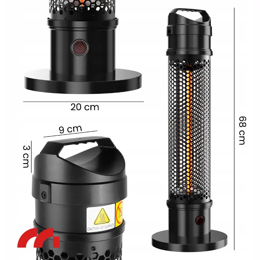 Infračervený ohřívač MalTec INFRA1200W 360°