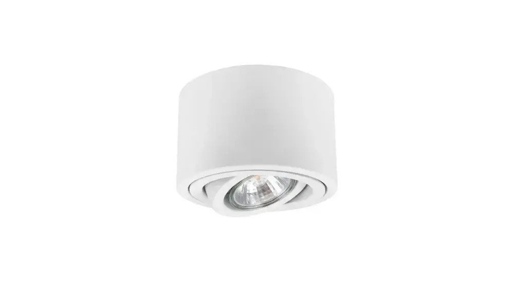 Stropní bodové světlo s nastavitelným úhlem vyzařování – 80 x 50 mm Bílá