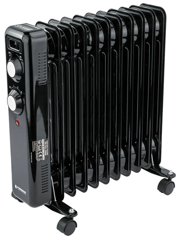 Olejový radiátor - elektrický ohřívač 2500 W s termostatem