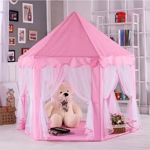 Kruzzel Růžový stan pro děti N6104