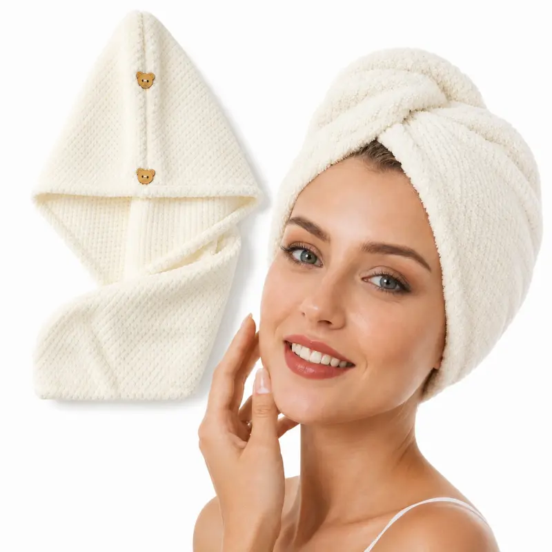 Turban, ručník z mikrovlákna, 65 x 25 cm