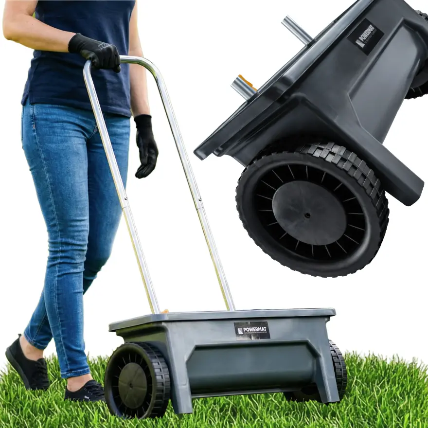 Ruční sypací vozík PM-SRO-12T - 46 cm záběr, 12 l zásobník