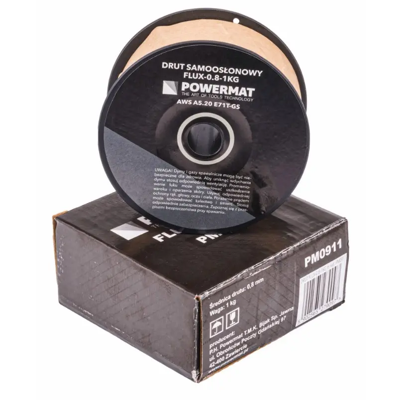 Svařovací drát trubičkový POWERMAT FLUX-0.8-1KG, 0,8 mm, 1 kg