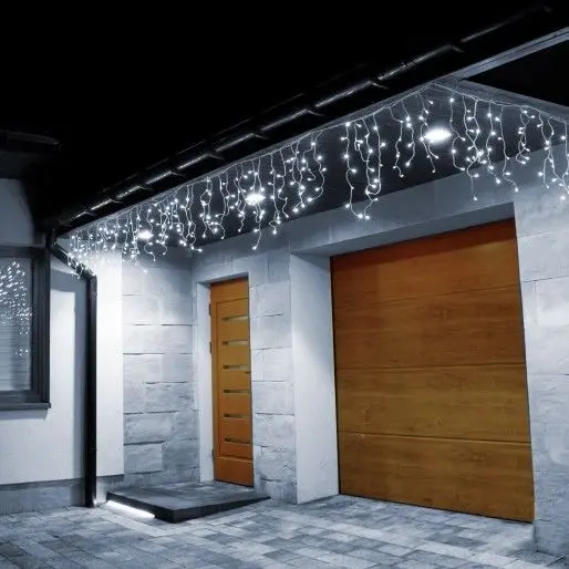 Venkovní vánoční osvětlení 500 LED 19m Studená bílá