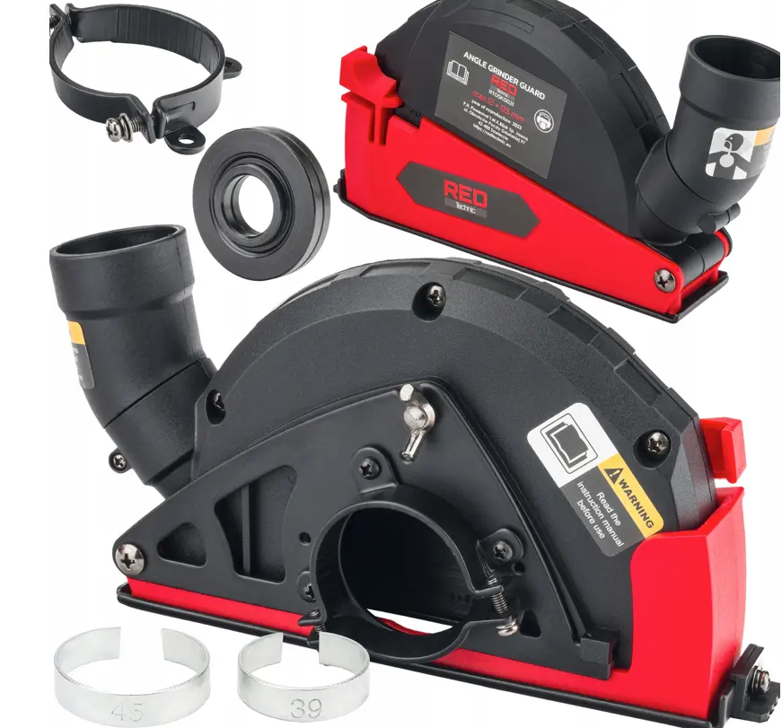 Prachovka s odsávacím otvorem pro úhlové brusky 115 mm/125 mm