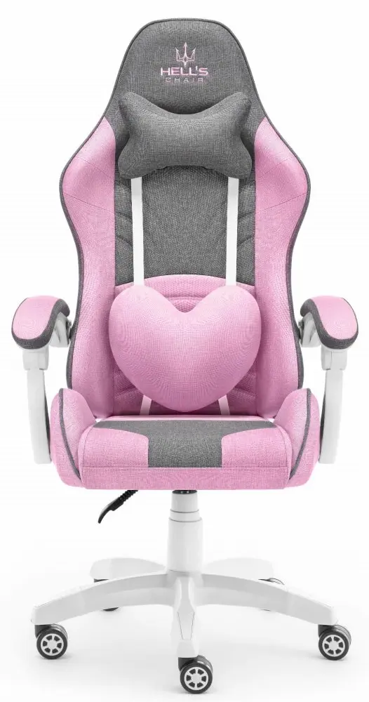 Herní židle Rainbow Pink Gray Mesh