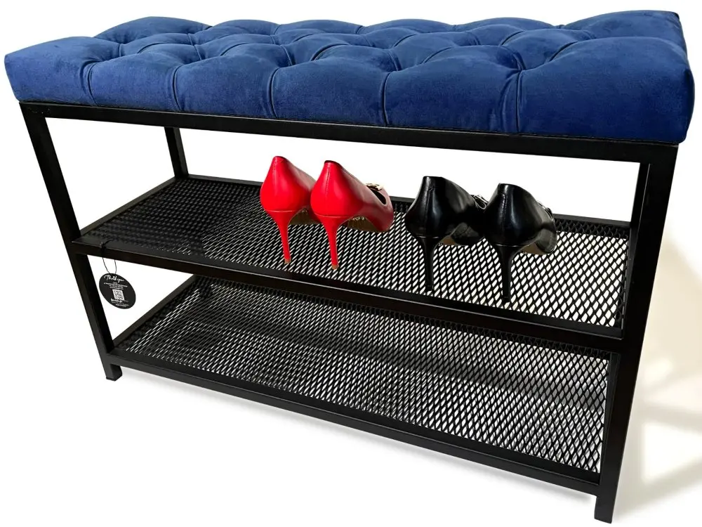 Botník s čalouněným sedákem 80 cm - více barev
