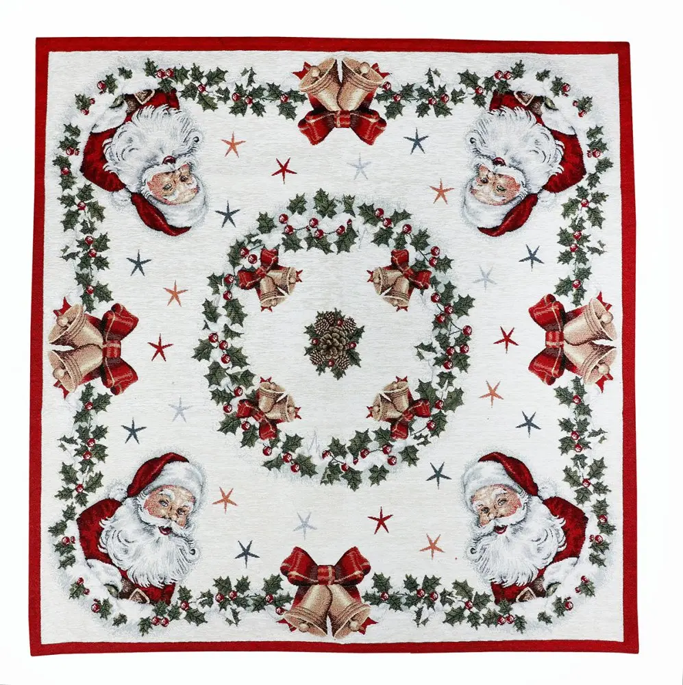 Vánoční gobelínový ubrus Santa 90x90 cm
