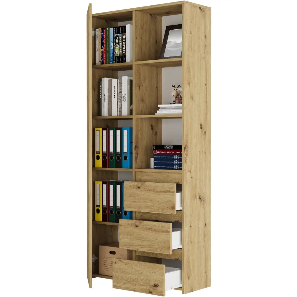 Kancelářský regál se šuplíky MODERN B-80-S3 - různé barevné verze artisan