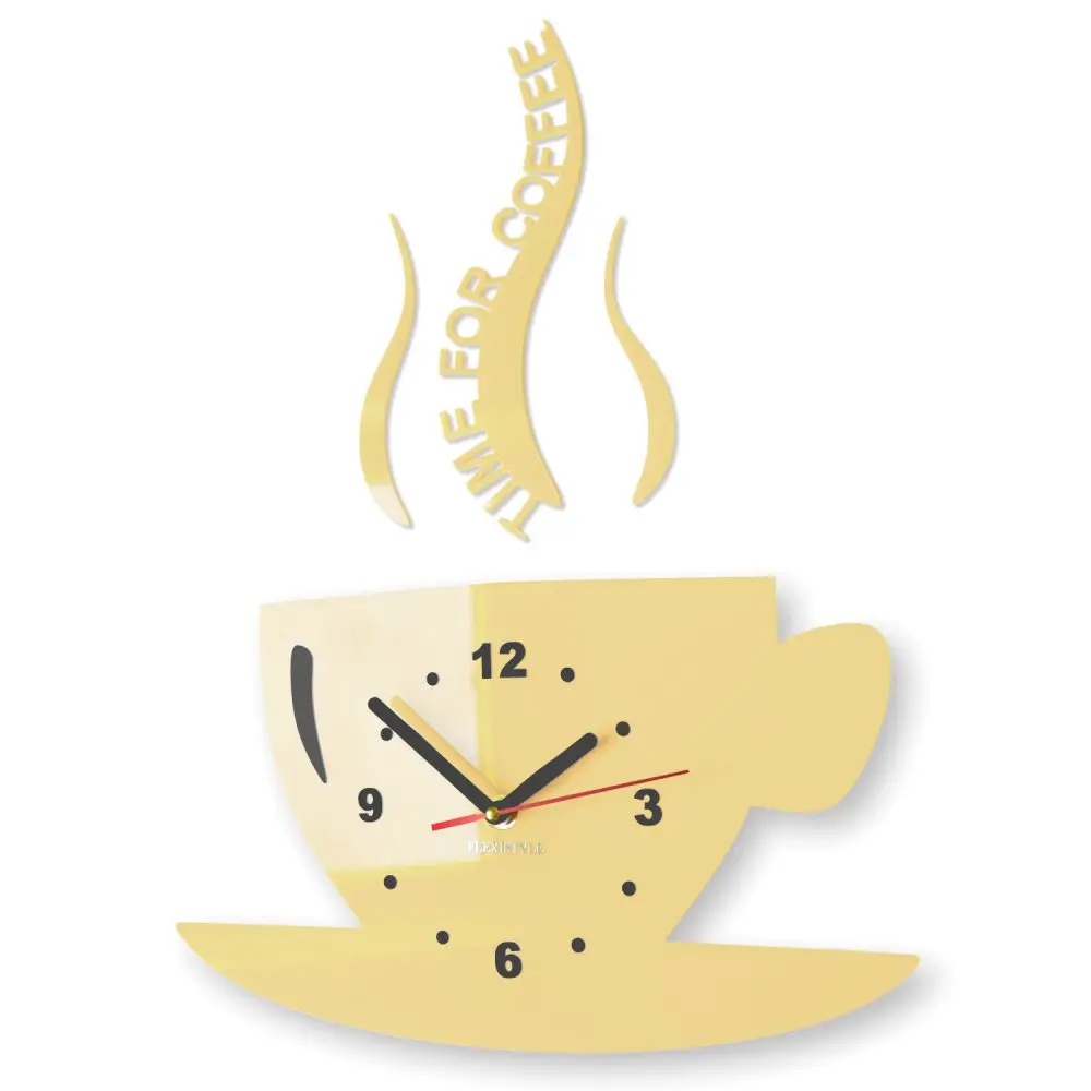 Nástěnné hodiny Time for coffee