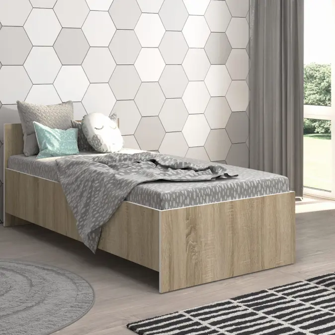 Dětská postel JUNIOR 160 x 80 cm v dekoru dub sonoma