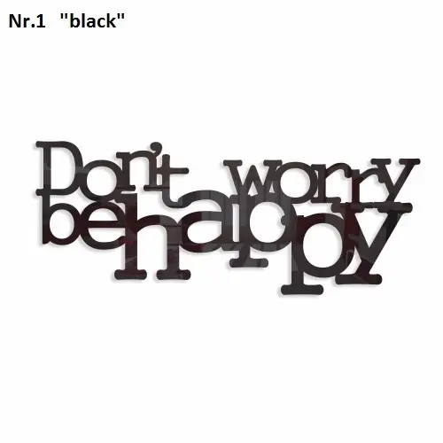 Don't worry be happy dekorace na zeď