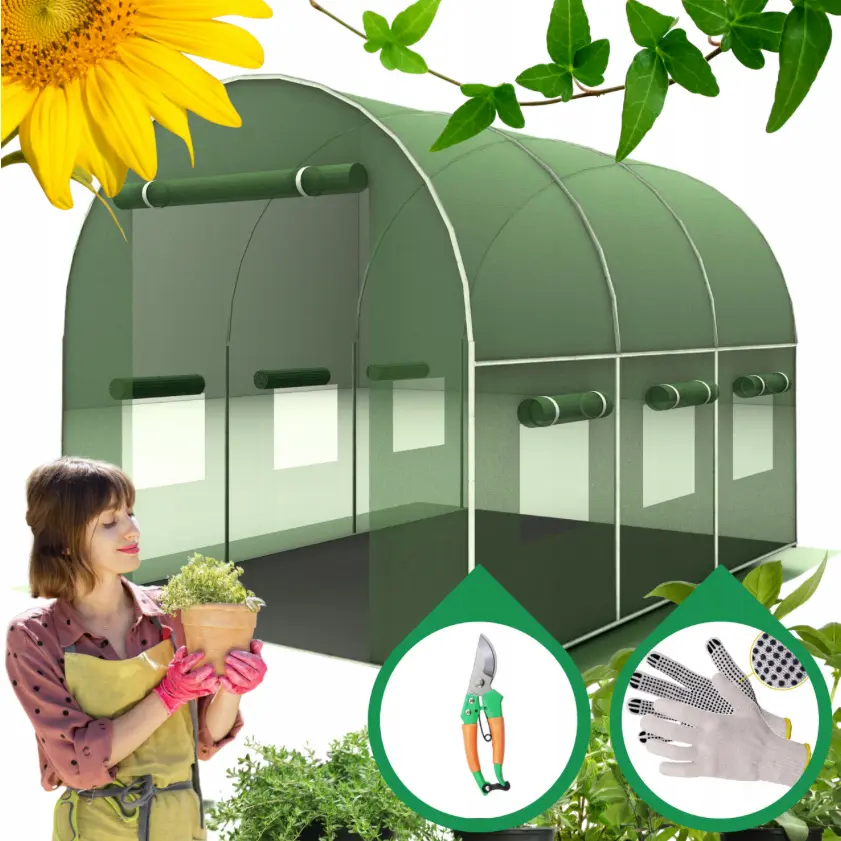 Zesílený zahradní fóliovník PRÉMIUM 2 x 3 m + DÁREK