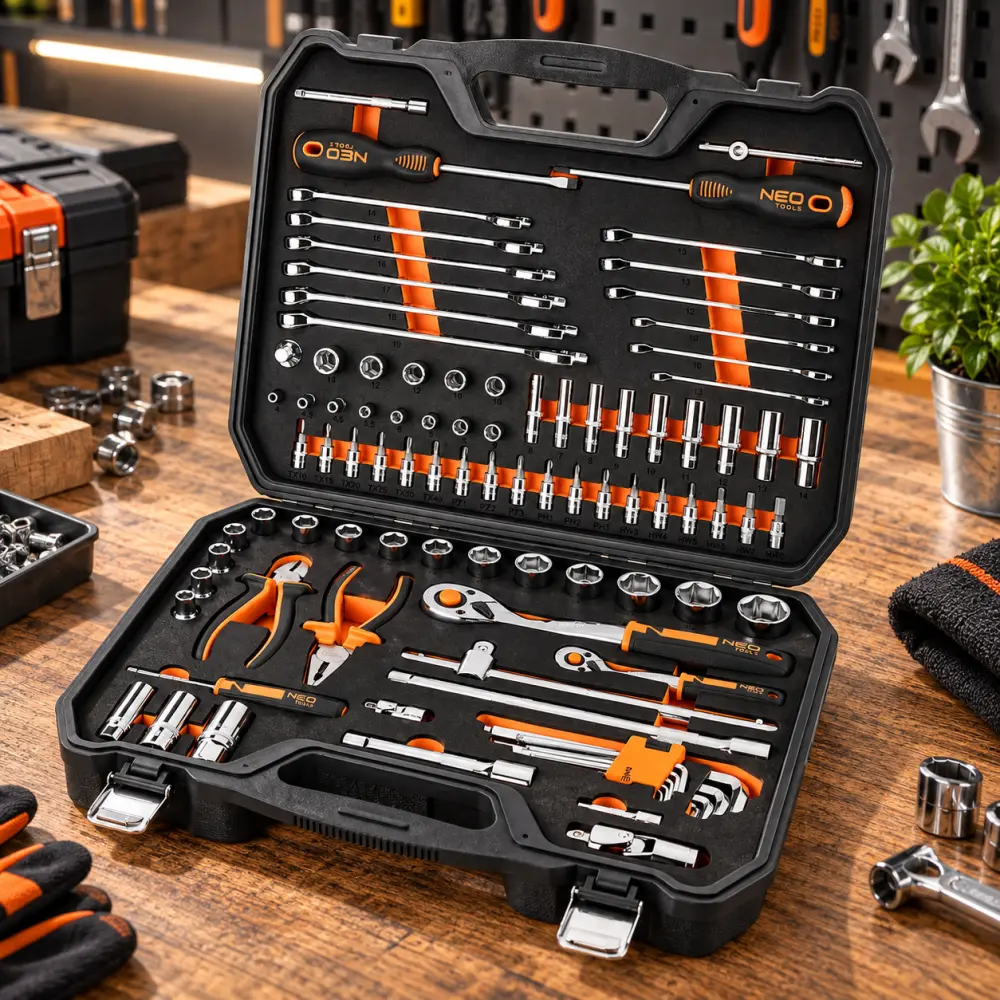 Sada nářadí NEO TOOLS – 95dílná, v kufříku