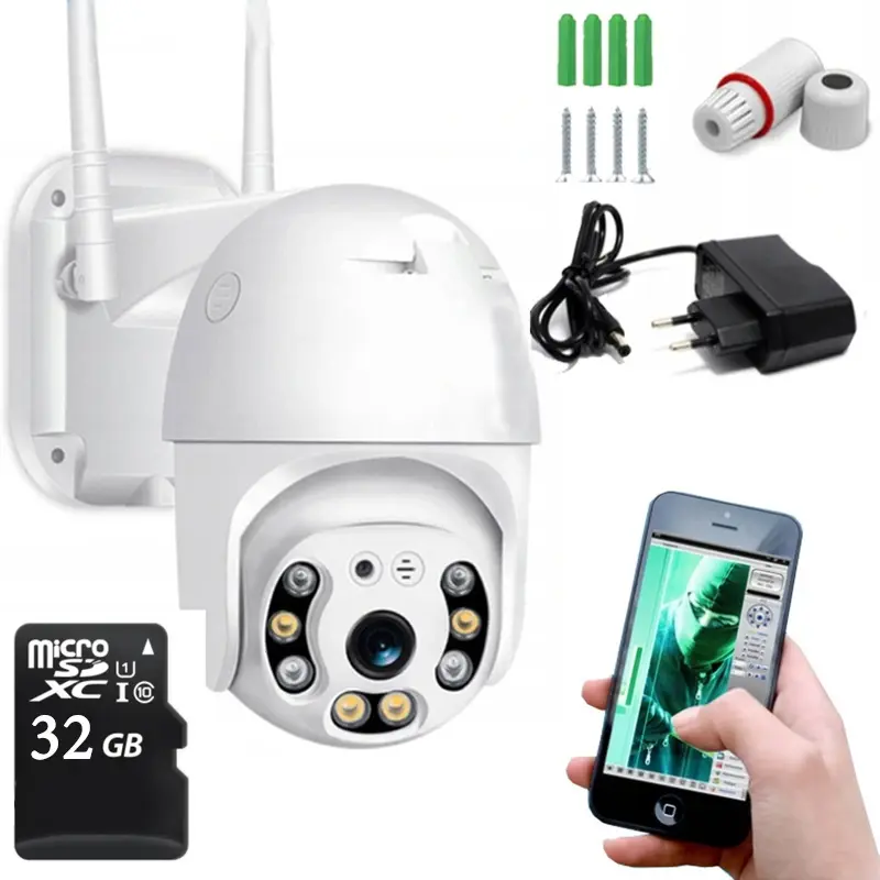 Venkovní WIFI IP kamera Full HD 5MP 32GB