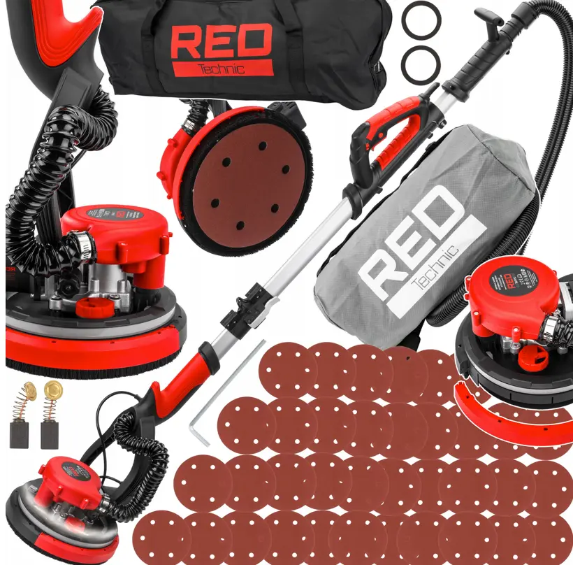 Bruska na omítky a sádrokarton RED TECHNIC RTSDG0108, 2000 W