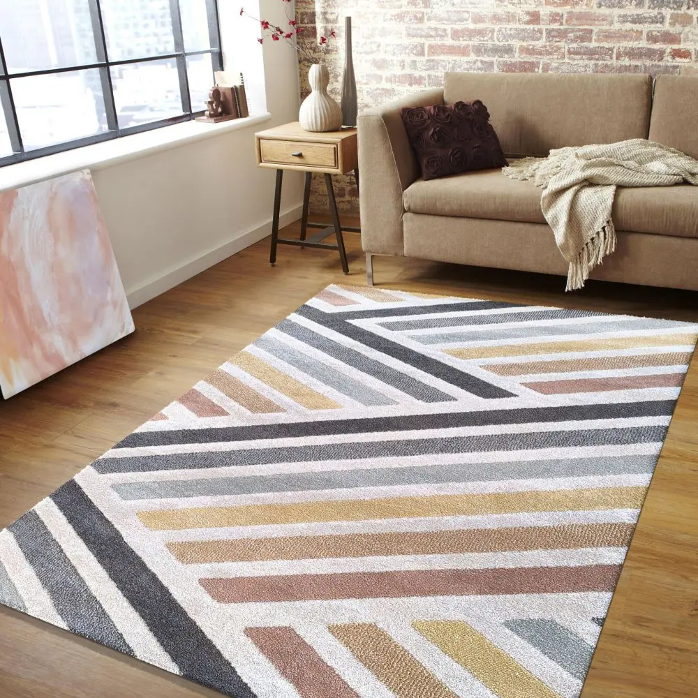 Designový koberec ve stylové barevné kombinaci Šířka: 120 cm | Délka: 170 cm